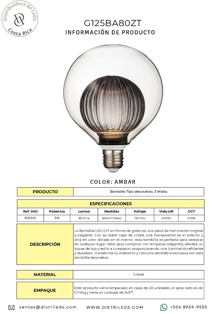 Bombillo G125BP80ZT Ahumado.webp