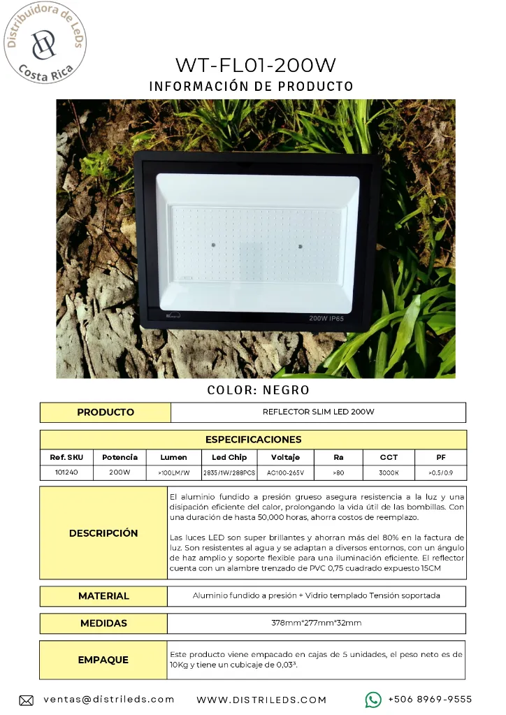 Reflector WT-FL01 200W.webp