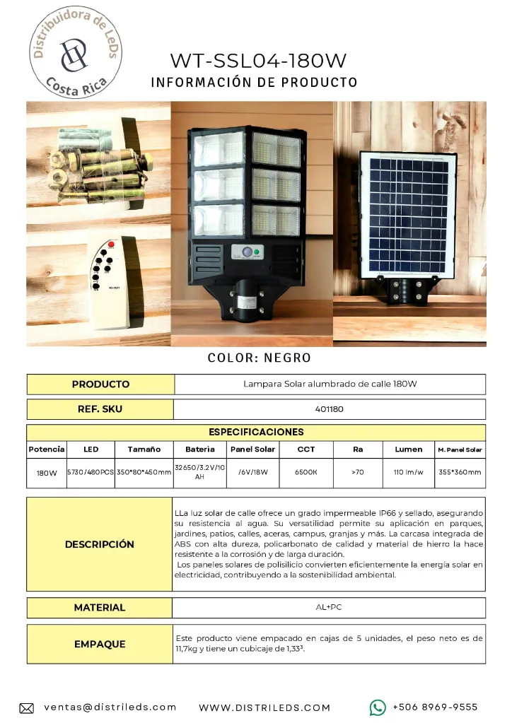 Solar alumbrado WT-SSL04-180W.webp