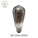 Bombillo LED Vintage ST64 E27 4W Ahumado – Ref ST64-401SM
