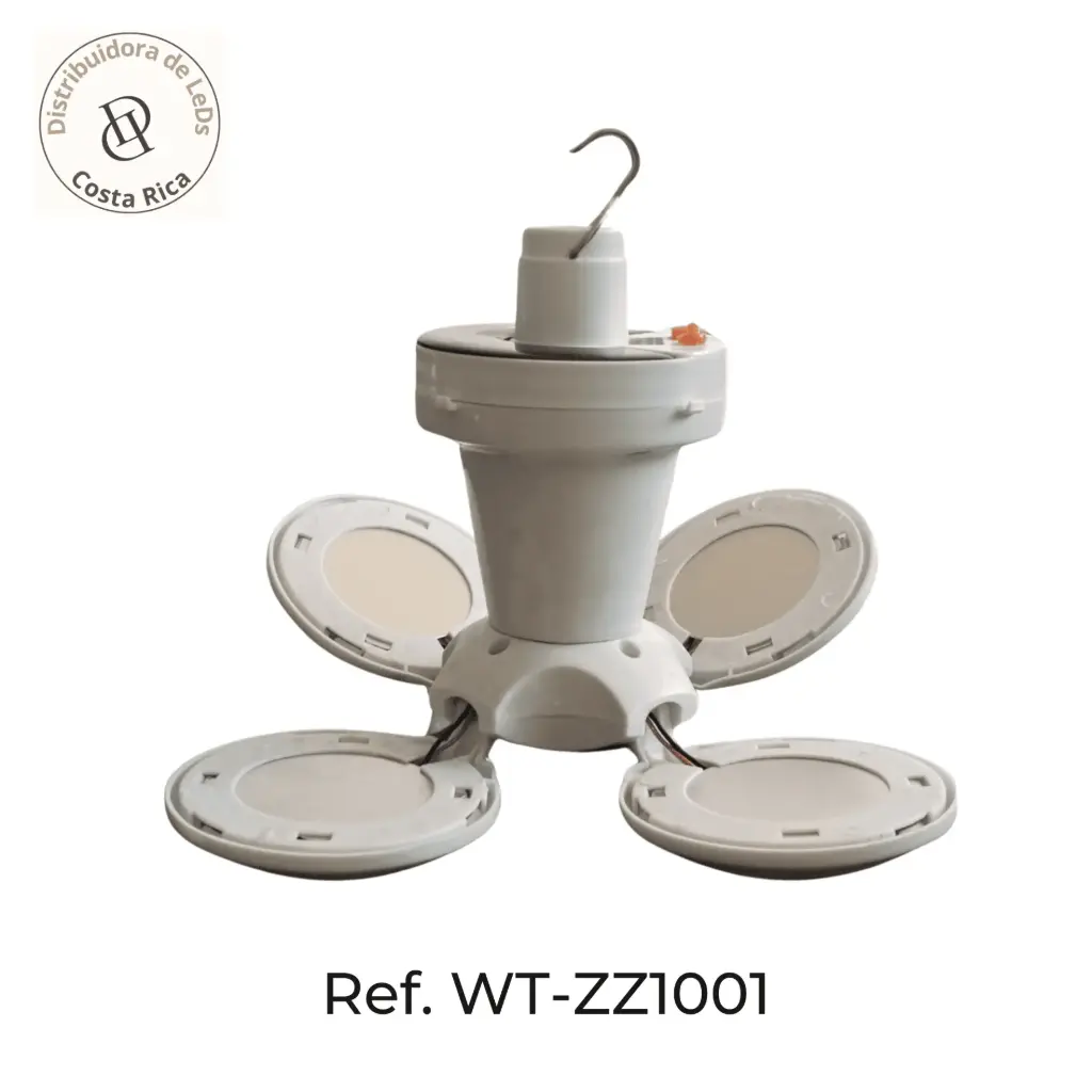 [SKU509250] Rechargeable Solar LED Lamp with 2x1200mAh Batteries – Ref WT-ZZ1001