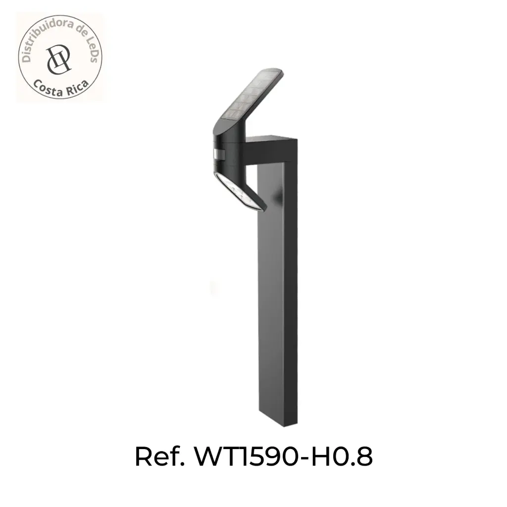 [SKU509230] Solar LED Pedestal Lamp with Outdoor Motion Sensor – Ref WT1590-H0.8