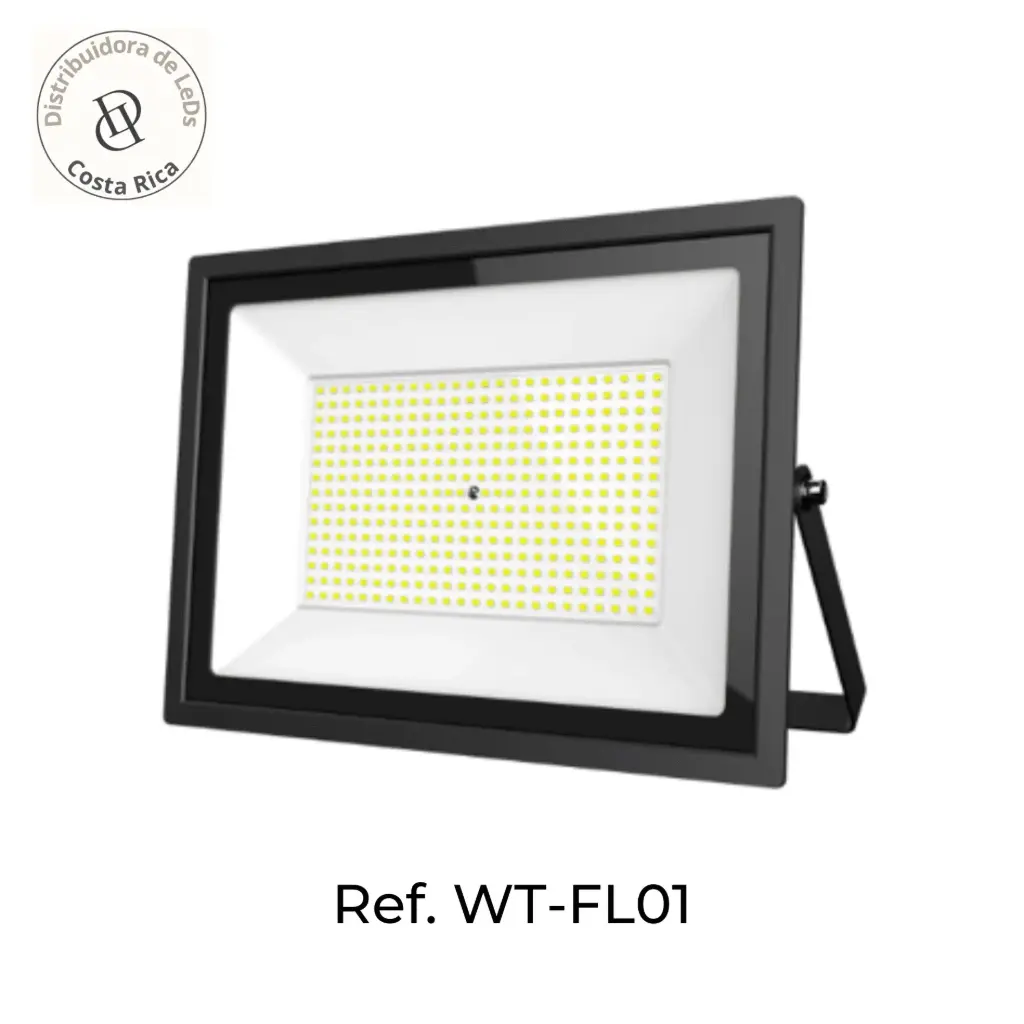 [SKU101240] Reflector LED Slim Luz Blanca 6500K Exterior – Diferentes Watts -Ref WT-FL01 (200W)