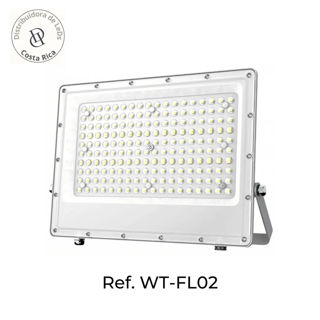 [SKU101400] Reflector LED Slim de Lentes Luz Blanca 6500K - Diferentes watts-Exterior – Ref WT-FL02 (200W)