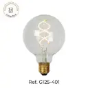 G125 E27 4W Clear and Amber Warm Light LED Globe Bulb – Ref G125-401