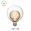Light bulb within a light bulb, decorative amber globe, 3W – Ref G125BP80ZT