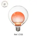 Bombillo dentro de bombillo LED Decorativo Globo Rosado 3W – Ref G125BA80ZT