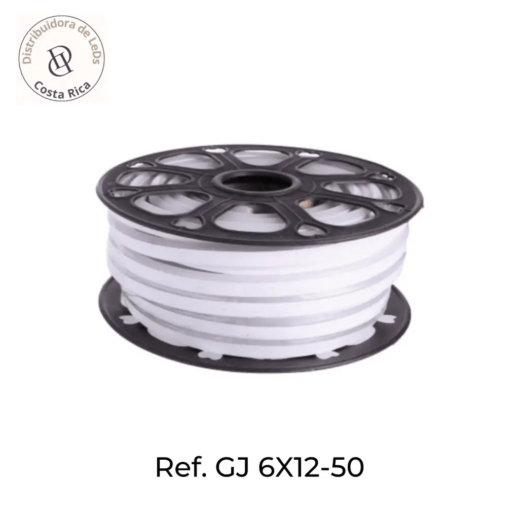Rollo de Cinta LED Neón 50 Metros 12V  Flexible Decorativa Varios colores– Ref GJ 6X12-50